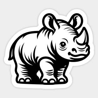 Rhino Calf Sticker